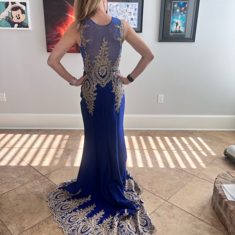 Sarah Bridal Blue Dress